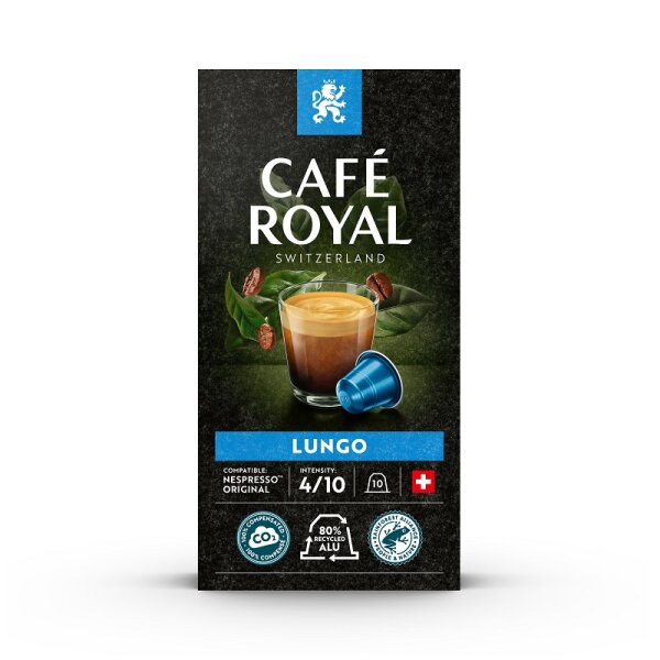 Caf&eacute; Royal Lungo 10 Kapseln Alu 1 Pack