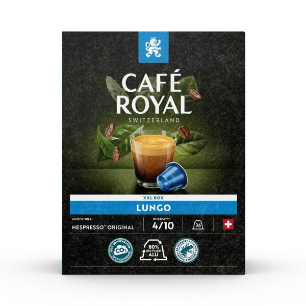 Caf&eacute; Royal Lungo 36 Kapseln