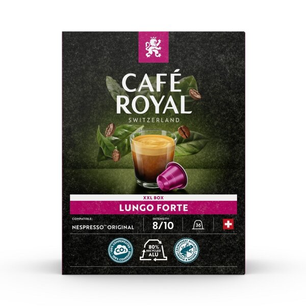 Caf&eacute; Royal Lungo Forte 36 Kapseln