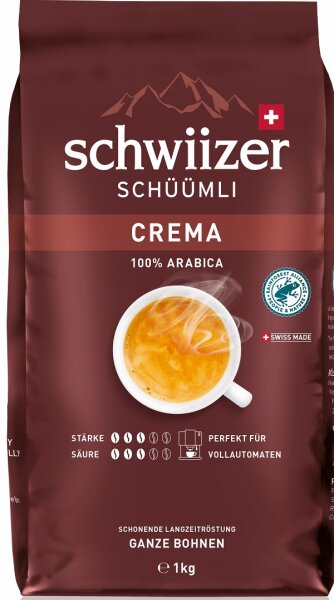 Schwiizer Sch&uuml;&uuml;mli Crema Bohnen 1Kg
