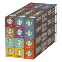 STARBUCKS Kaffeekapseln Probierset (8 Varianten), 120 Kapseln (12 x 10)