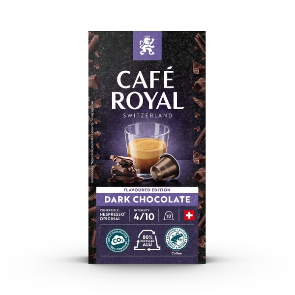 Caf&eacute; Royal FE Dark Chocolate10 Kapseln Alu 1 Pack