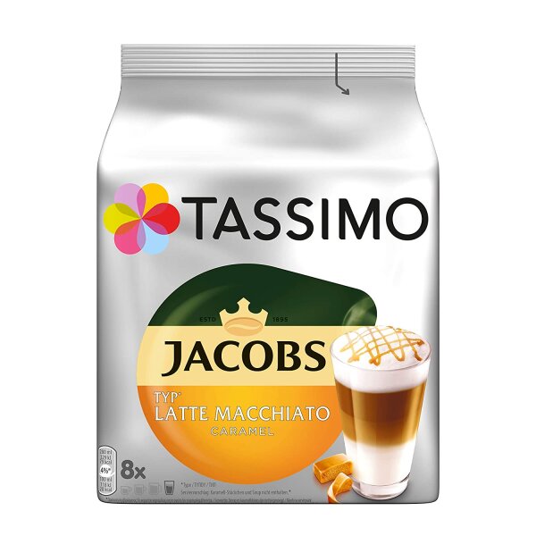 Tassimo Jacobs Latte Macchiato Caramel 8 Portionen