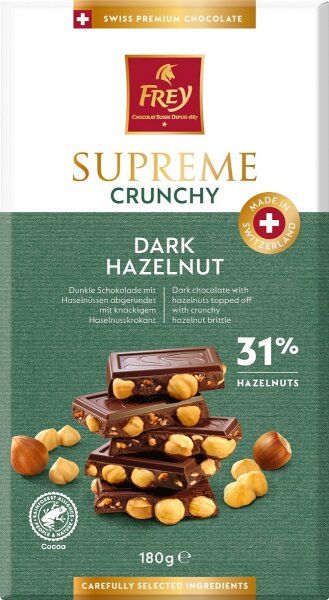 Frey Supreme Dark Crunchy Nut 180g