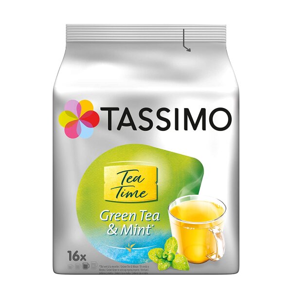 Tassimo Green Tea &amp; Mint 16 Portionen (5x264g)