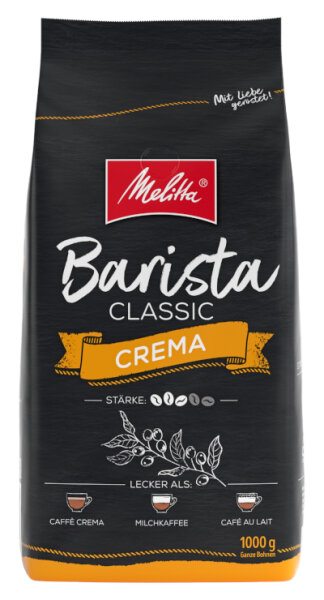Melitta Barista Classic Crema ganze Bohne 1 Kg