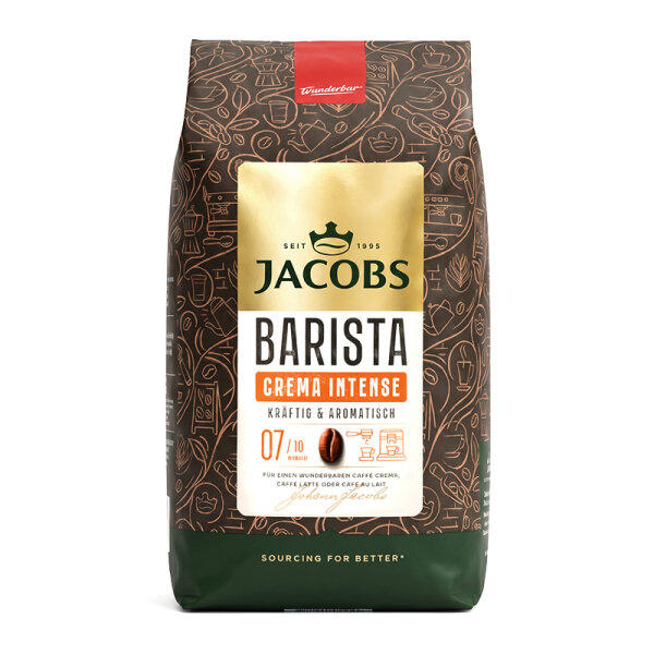 Jacobs Barista Crema Intense ganze Bohnen 1Kg