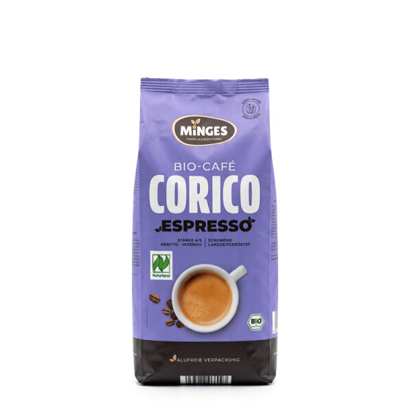 Minges Corico Espresso Bio ganze Bohne 500 g