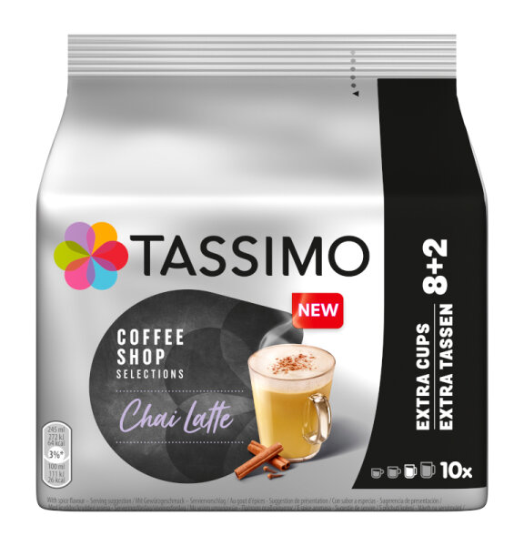 Tassimo Coffee Shop Selections Chai Latte 10 Portionen
