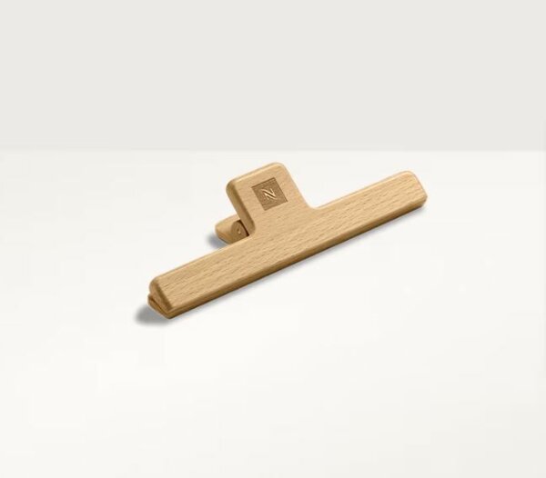 Nespresso Holz Verschlussklammer für Papierkapseln