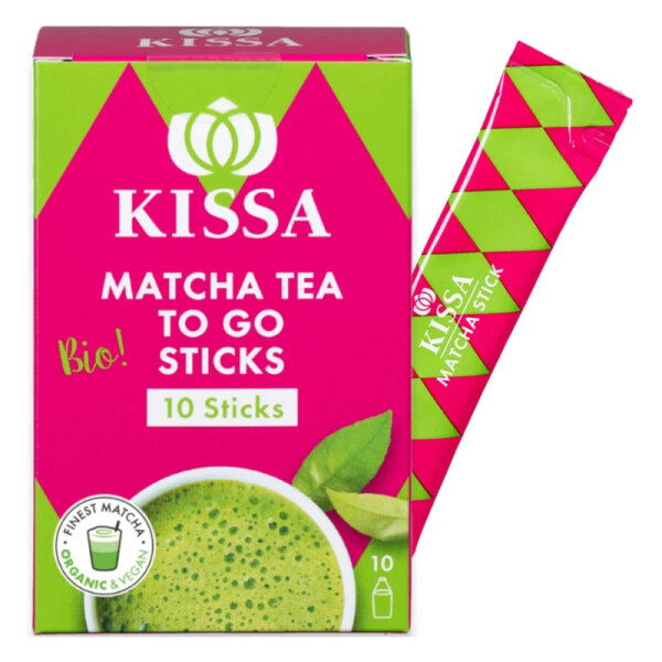 KISSA Matcha Tea to Go 10 Sticks 15g
