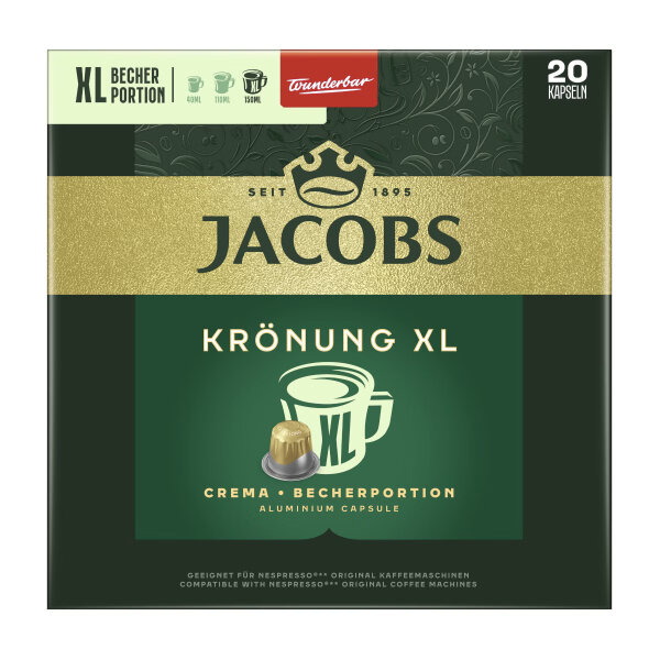 Jacobs 20 Kapseln Krönung Crema XL